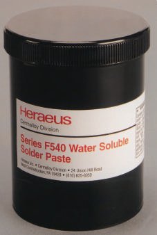 Water-soluble pastes leaves no residue