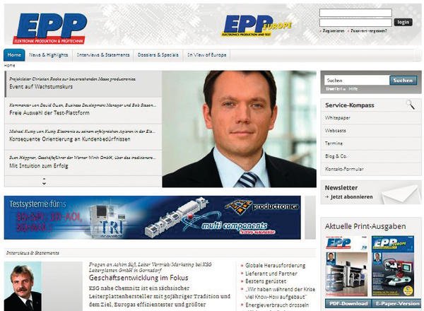 EPP-Website im neuen Look&Feel