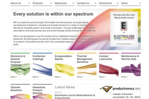 Electrolube mit neuer Webseite im Rahmen des globalen Rebranding