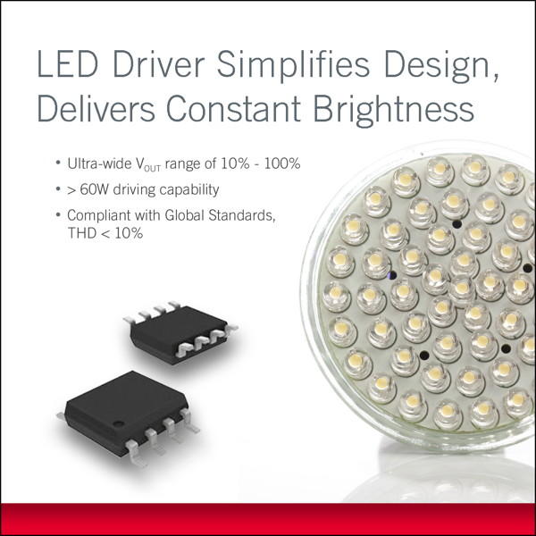 Leistungsstarker LED-Treiber erfüllt alle weltweiten LED-Normen