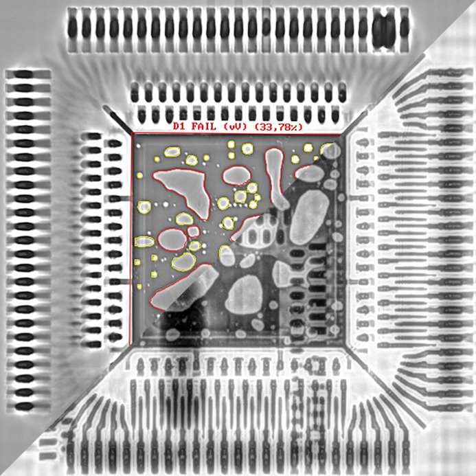 Scan komplexer elektronischer Leiterplatten für überlagerungsfreie 3D Defektanalysen