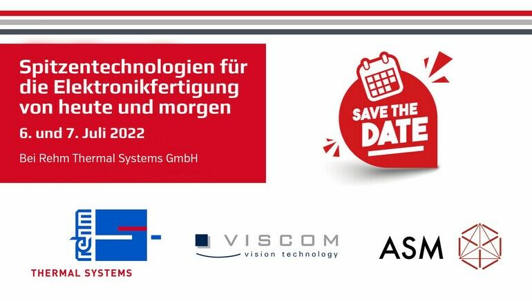 Hilpert, Rehm, ASM und Viscom laden zum Schweizer Technologietag ein