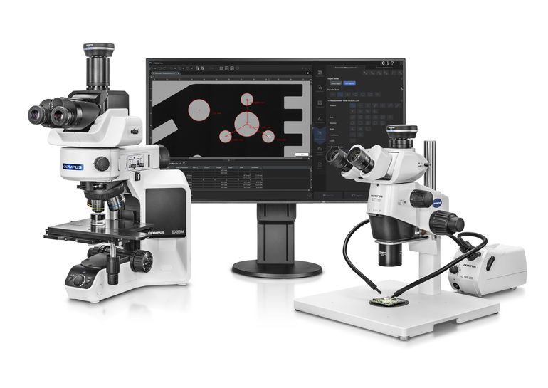 Software von Olympus zur Steuerung herkömmlicher Industriemikroskope