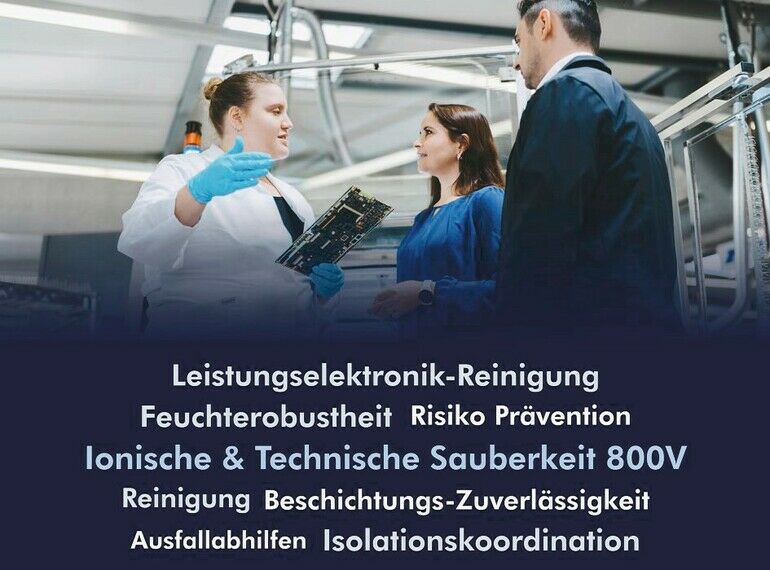 Reinigung von Leistungselektronik